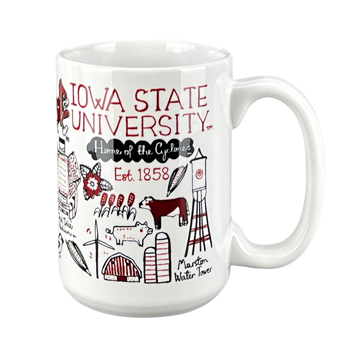 Julia Gash Illustrated Iowa State University Mug (15 oz.)